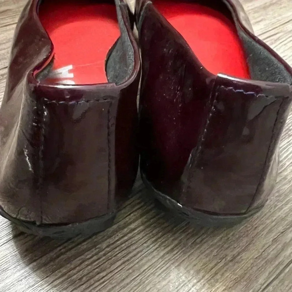 - KOKUA BARCELONA  BALLARINA FLATS PATTON LEATHER PURPLE EGGPLANT SIZE 8 39 - Picture 9 of 9